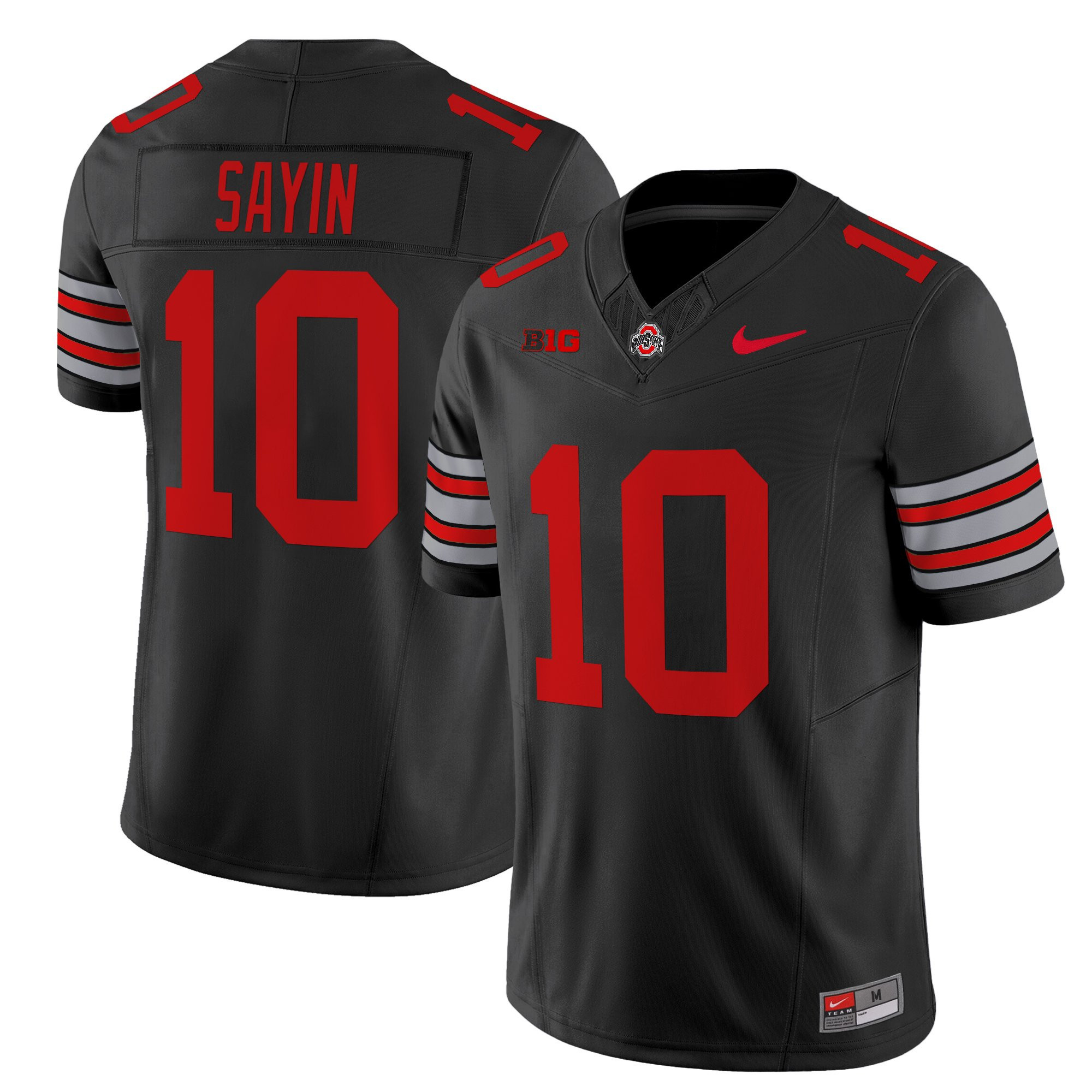 Men’s Ohio State Buckeyes ‘Heritage Stripe’ 2025/26 Vapor Limited Jersey – All Stitched