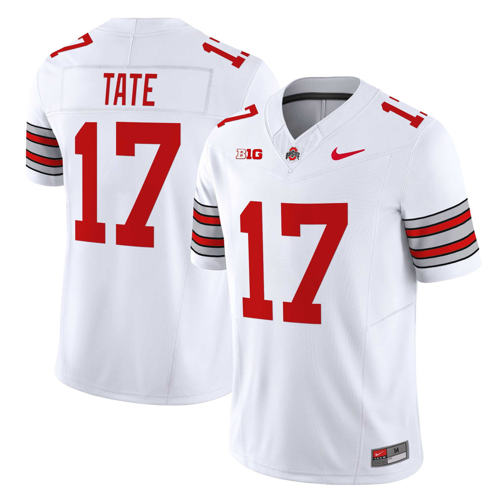 Men’s Ohio State Buckeyes ‘Heritage Stripe’ 2025/26 Vapor Limited Jersey – All Stitched