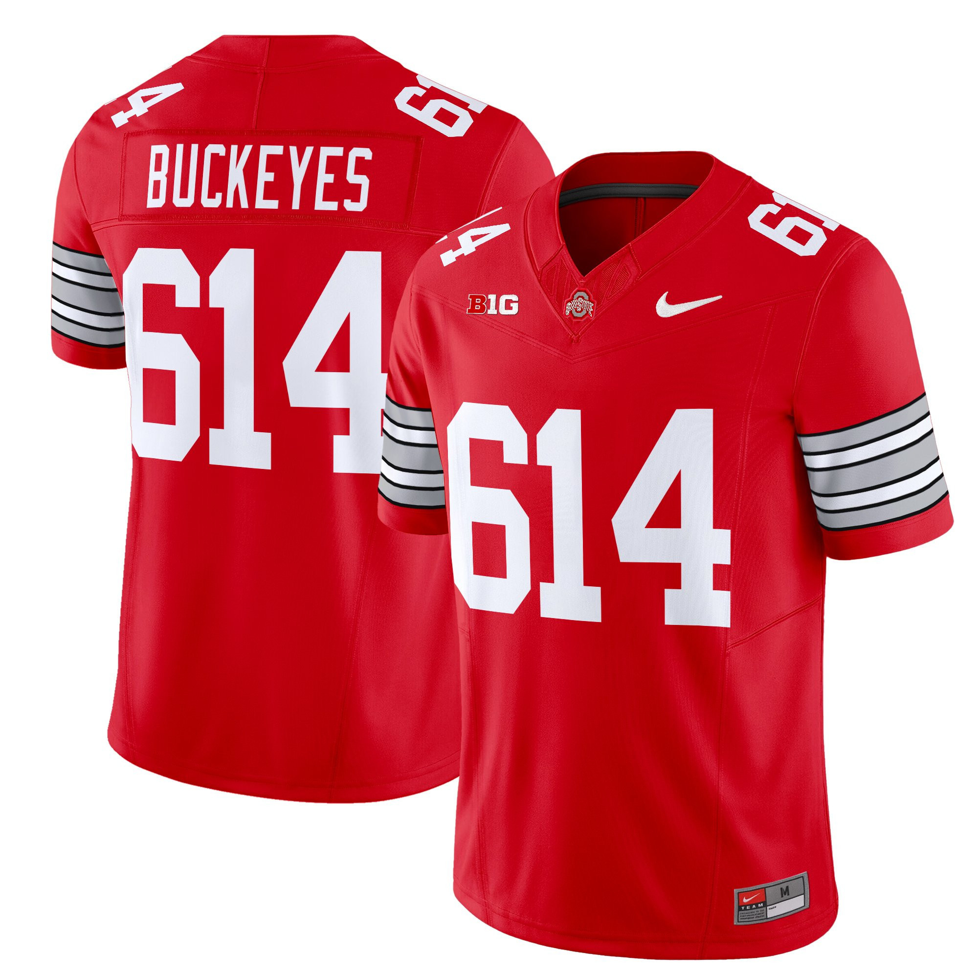 Men’s Ohio State Buckeyes ‘Heritage Stripe’ 2025/26 Vapor Limited Jersey – All Stitched
