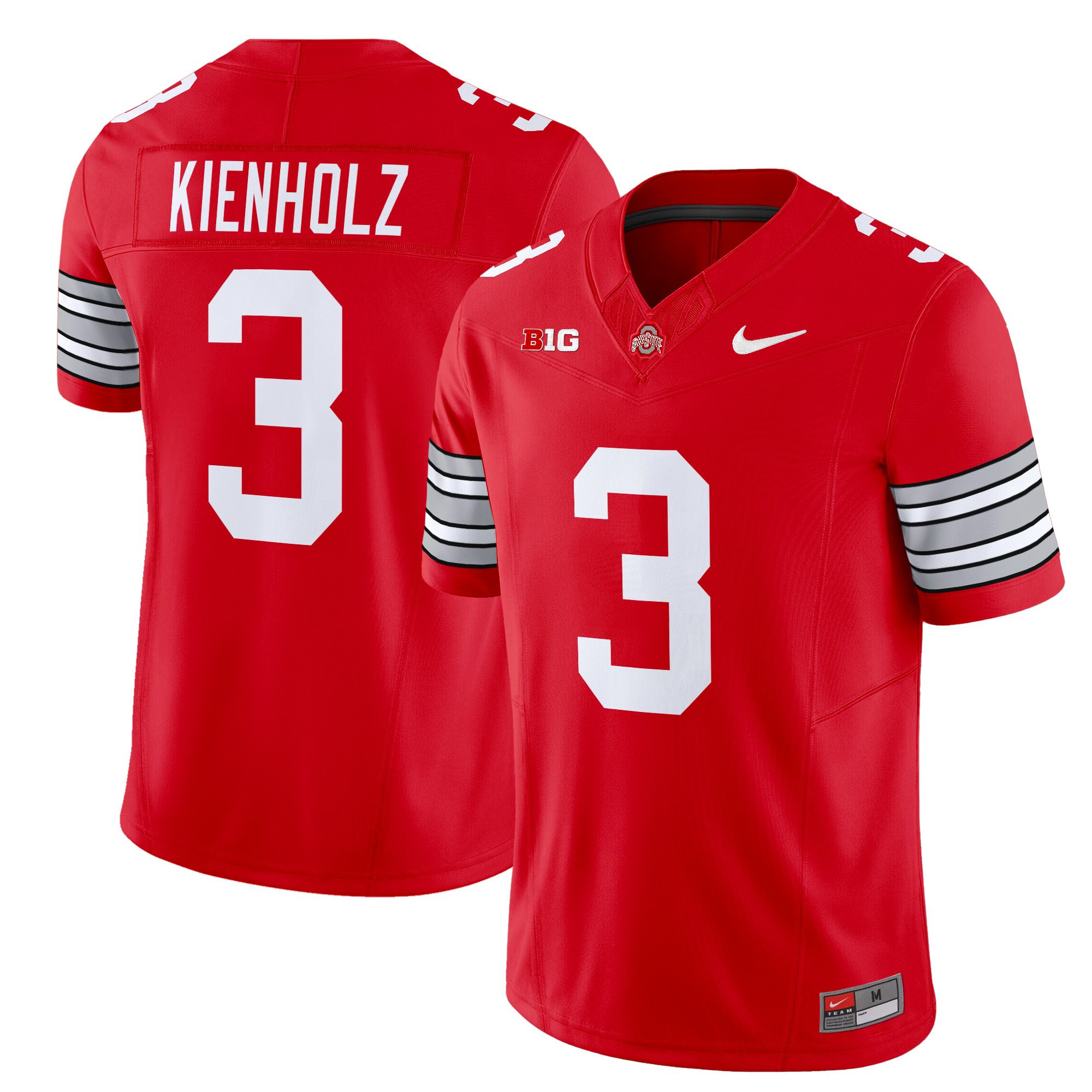 Men’s Ohio State Buckeyes ‘Heritage Stripe’ 2025/26 Vapor Limited Jersey – All Stitched