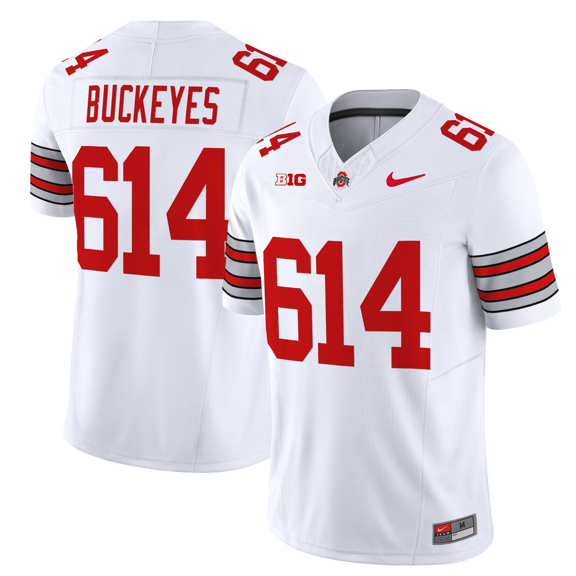 Men’s Ohio State Buckeyes ‘Heritage Stripe’ 2025/26 Vapor Limited Jersey – All Stitched