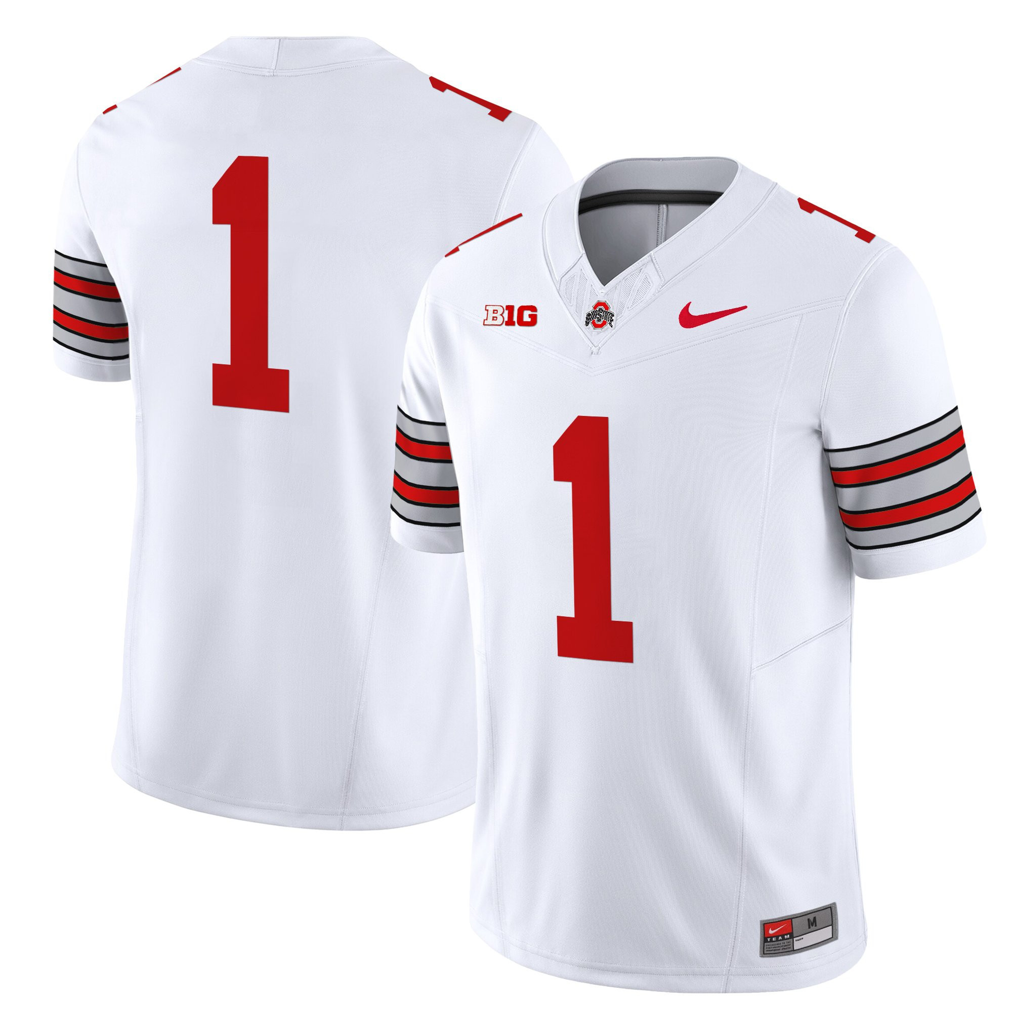 Men’s Ohio State Buckeyes ‘Heritage Stripe’ 2025/26 Vapor Limited Jersey – All Stitched