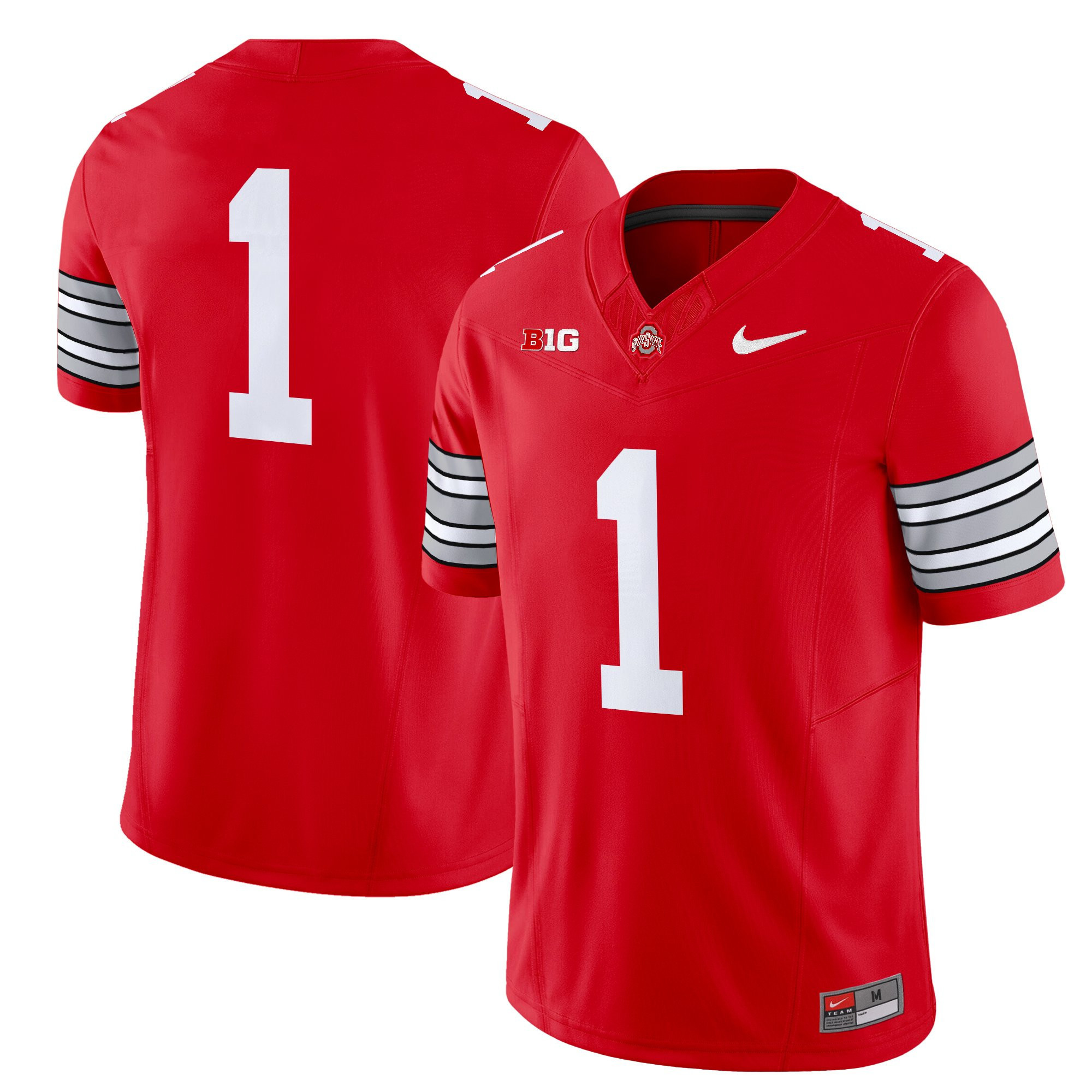 Men’s Ohio State Buckeyes ‘Heritage Stripe’ 2025/26 Vapor Limited Jersey – All Stitched