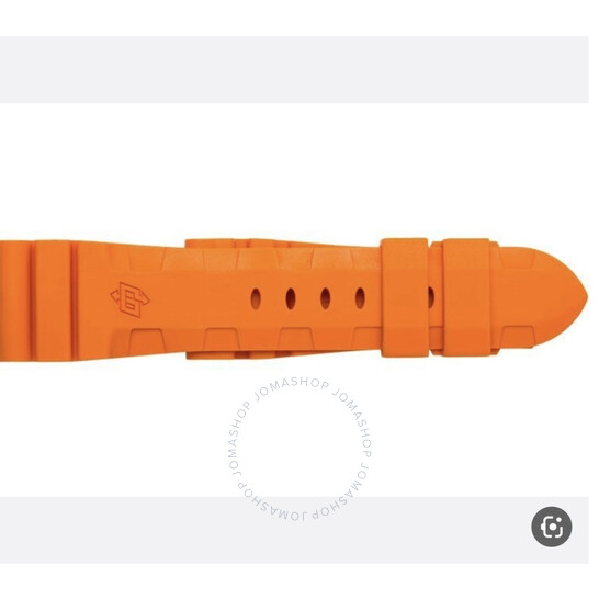 Men's Orange Rubber Watch Band