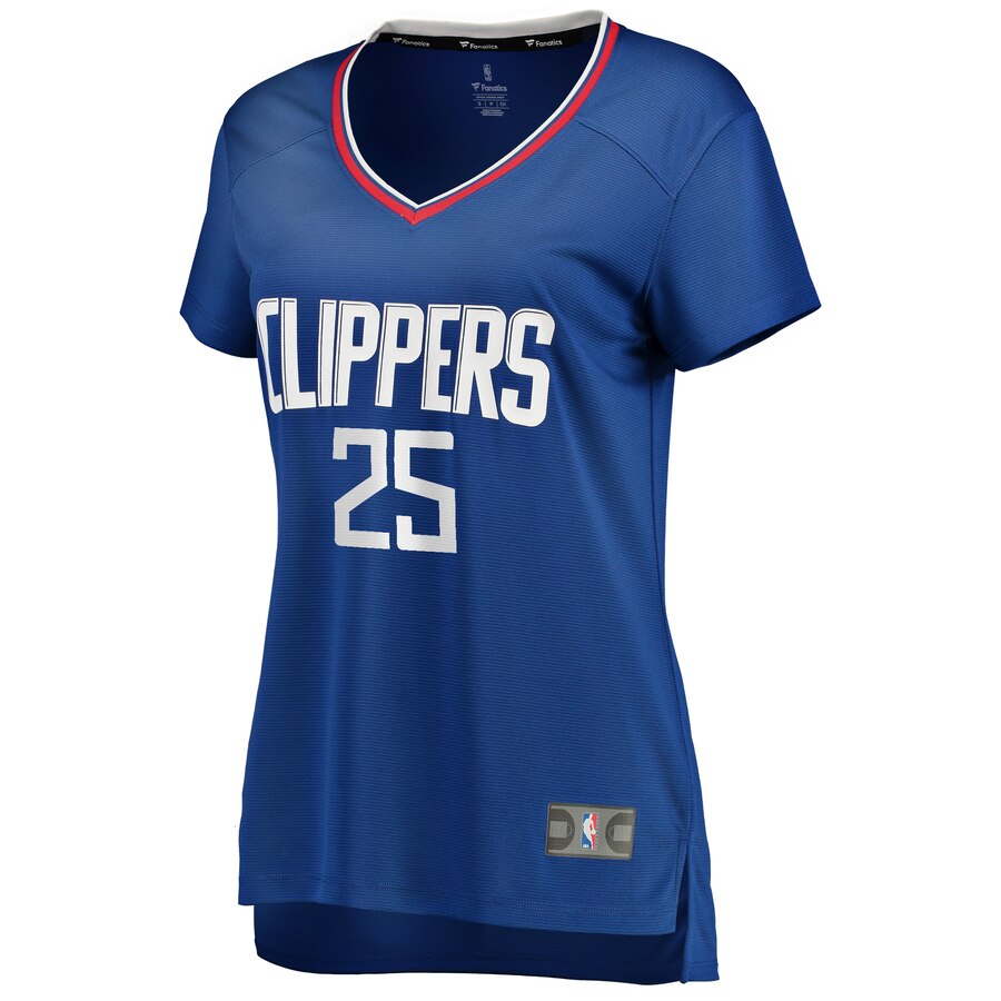 Mfiondu Kabengele LA Clippers Fanatics Branded Women's Fast Break Replica Jersey Royal - Icon Edition