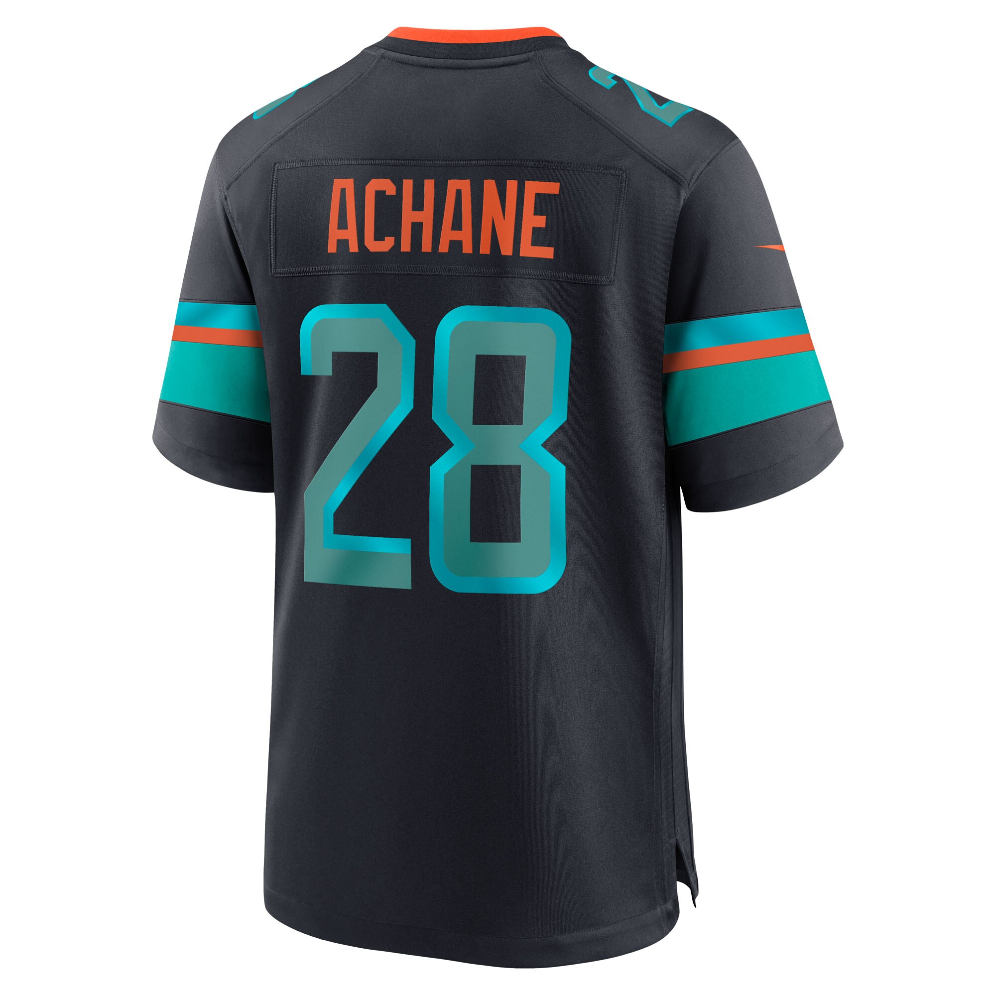 Miami Dolphins Nike Game Rivalry Jersey – Pitch Blue – De’von Achane – Mens