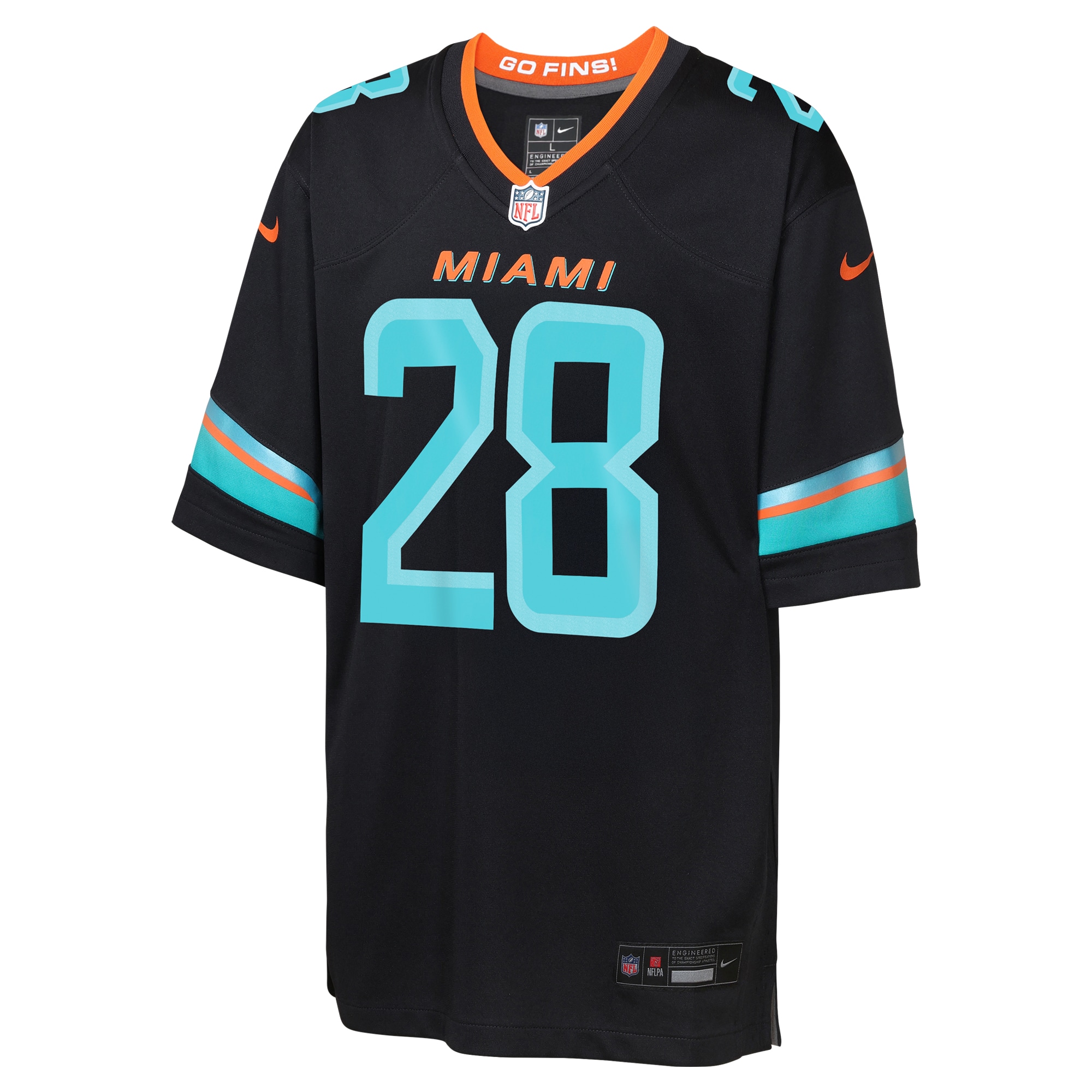 Miami Dolphins Nike Game Rivalry Jersey – Pitch Blue – De’von Achane – Youth