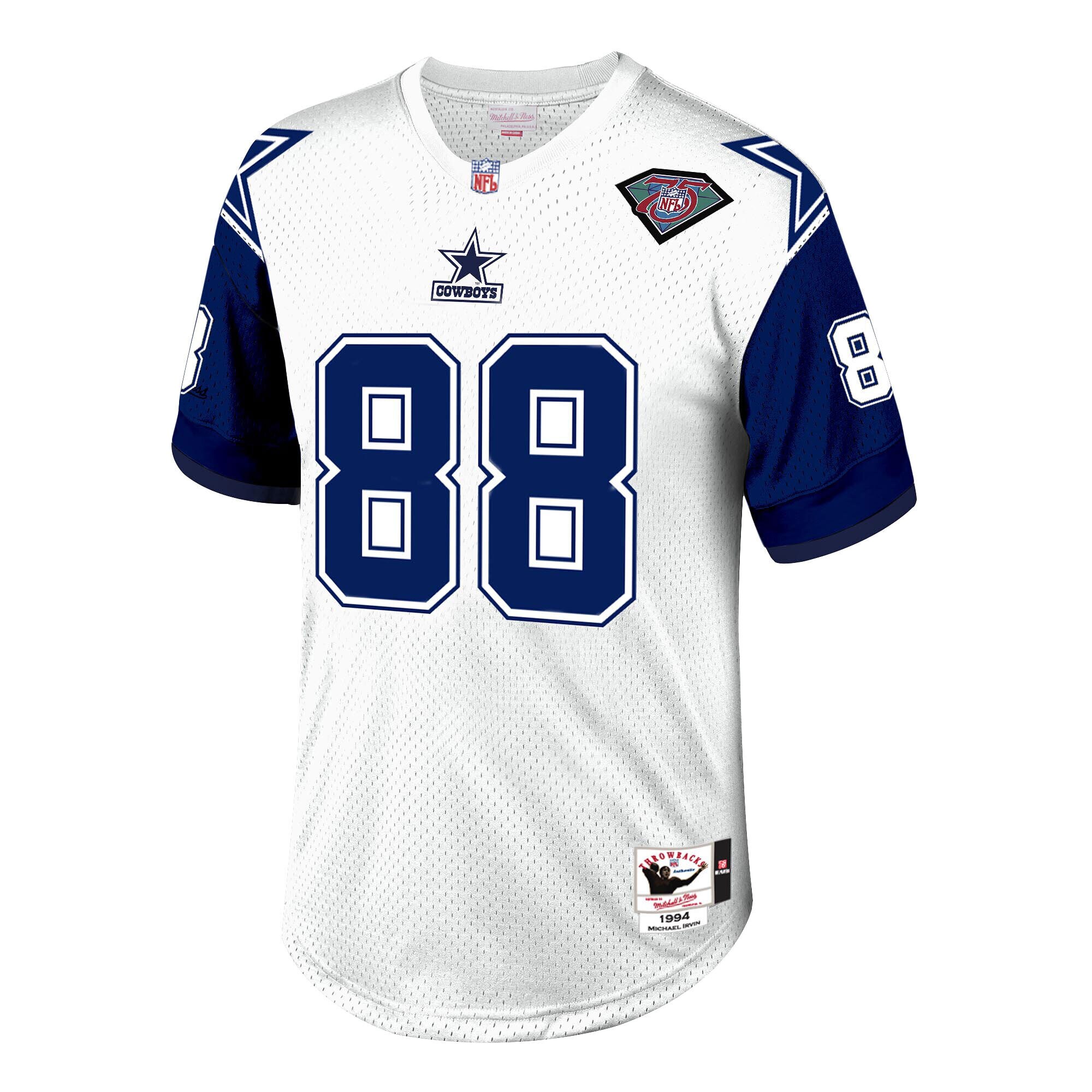 Michael Irvin Dallas Cowboys 1994 Mitchell & Ness Authentic Throwback Retired Player Jersey - White
