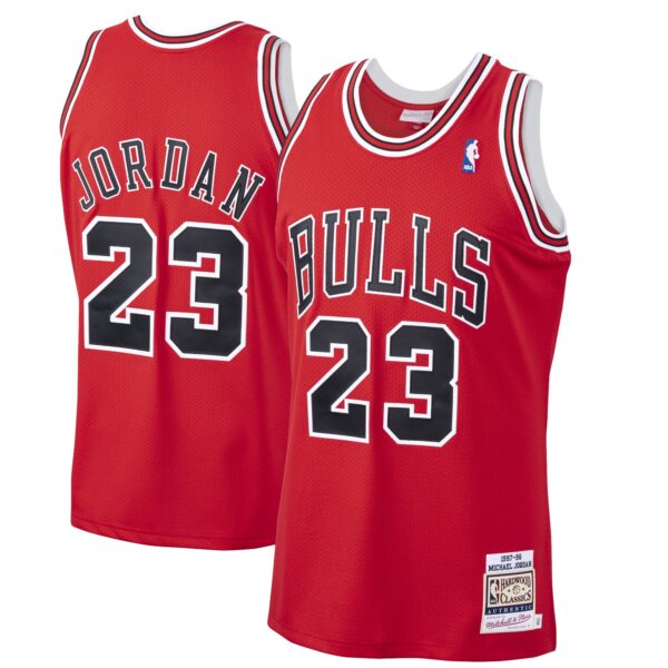 Michael Jordan Chicago Bulls Mitchell & Ness 1997-98 Hardwood Classics Authentic Player Jersey – Black