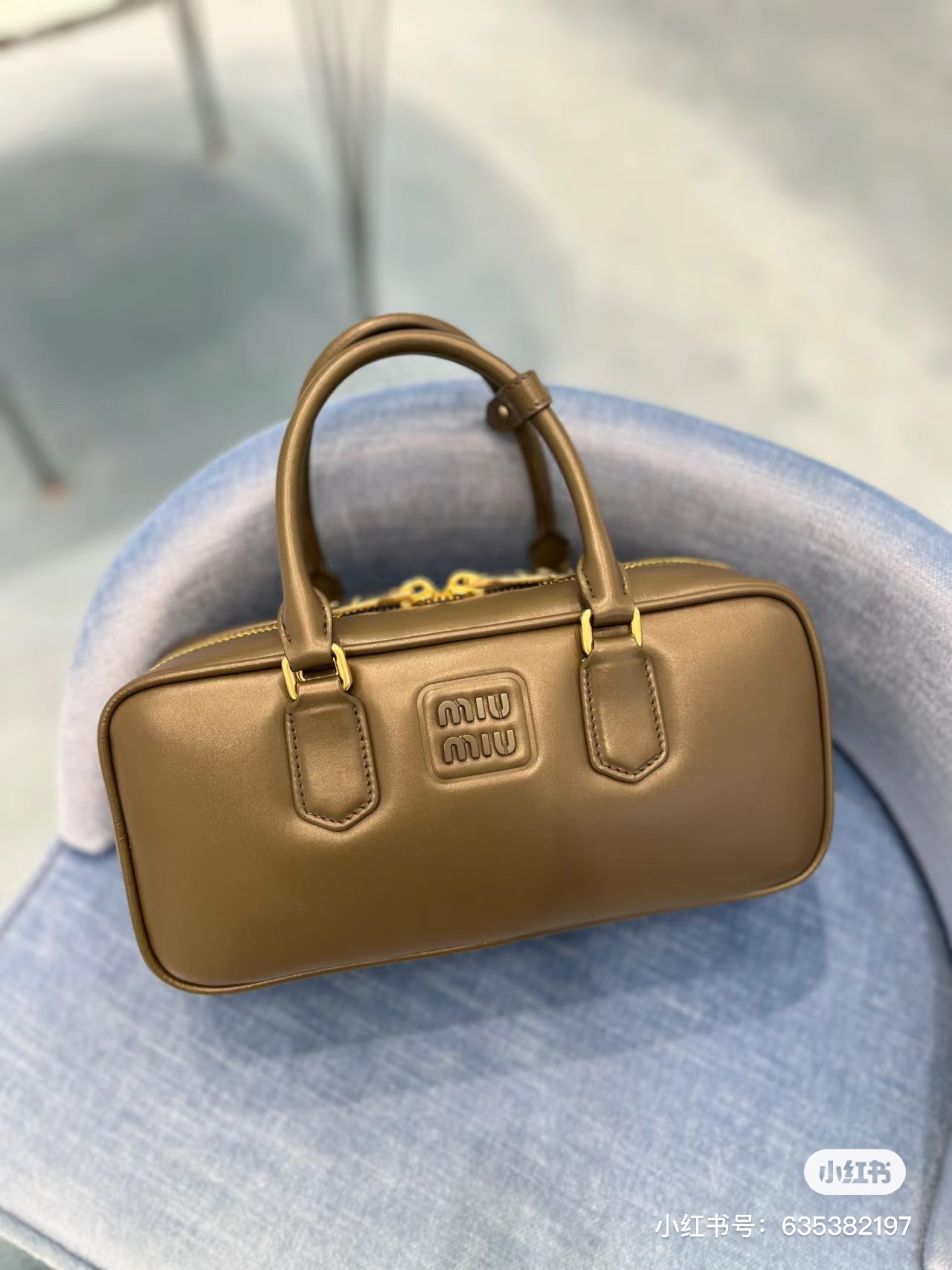 Miu Miu Arcadie Leather Bag | Green |