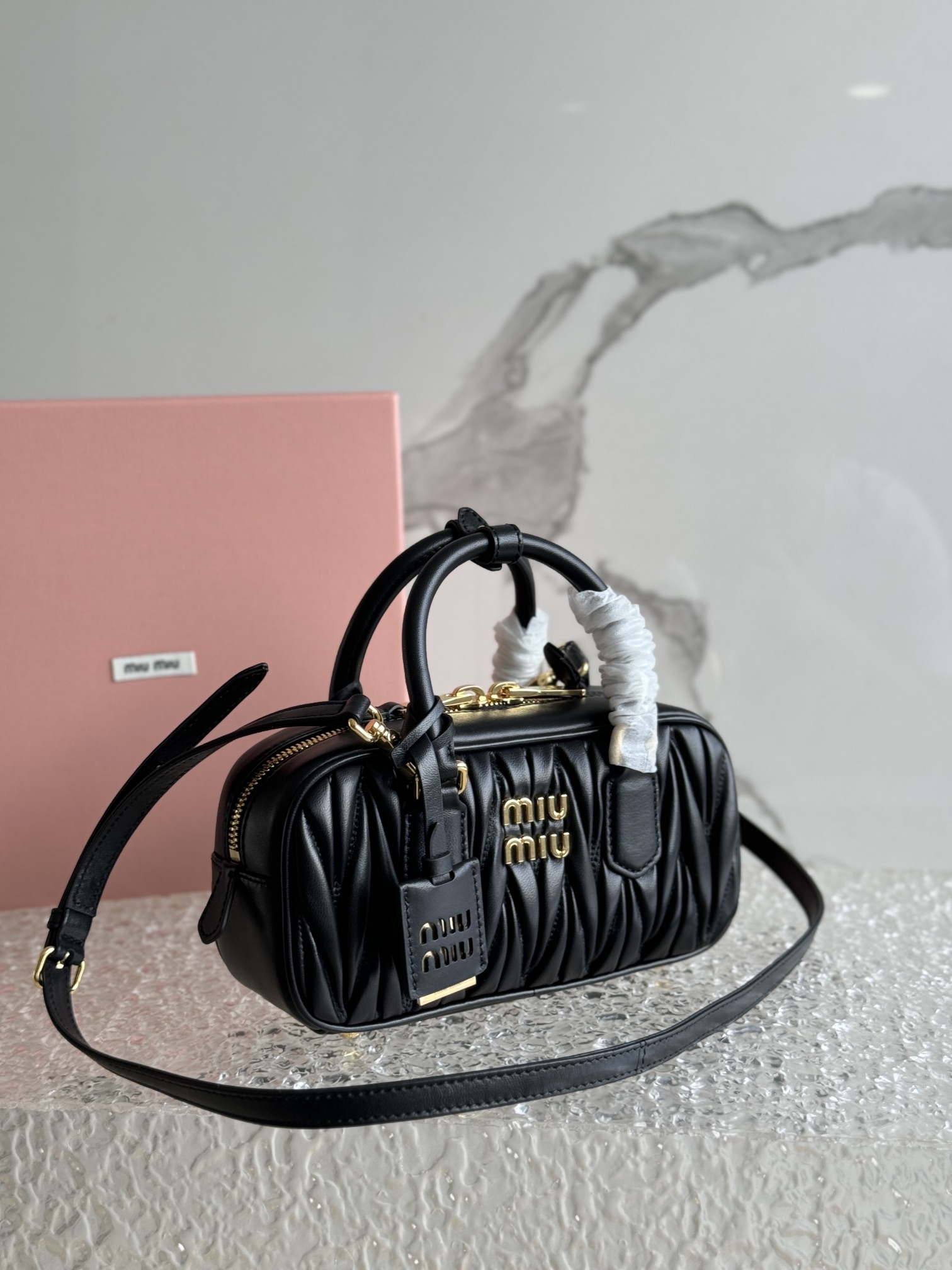 MIU MIU - Arcadie Leather Top Handle Bag