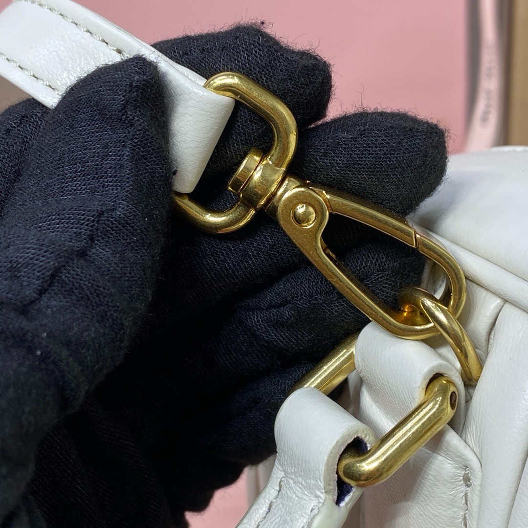 Miu Miu Arcadie Matelassé Mini 'White'