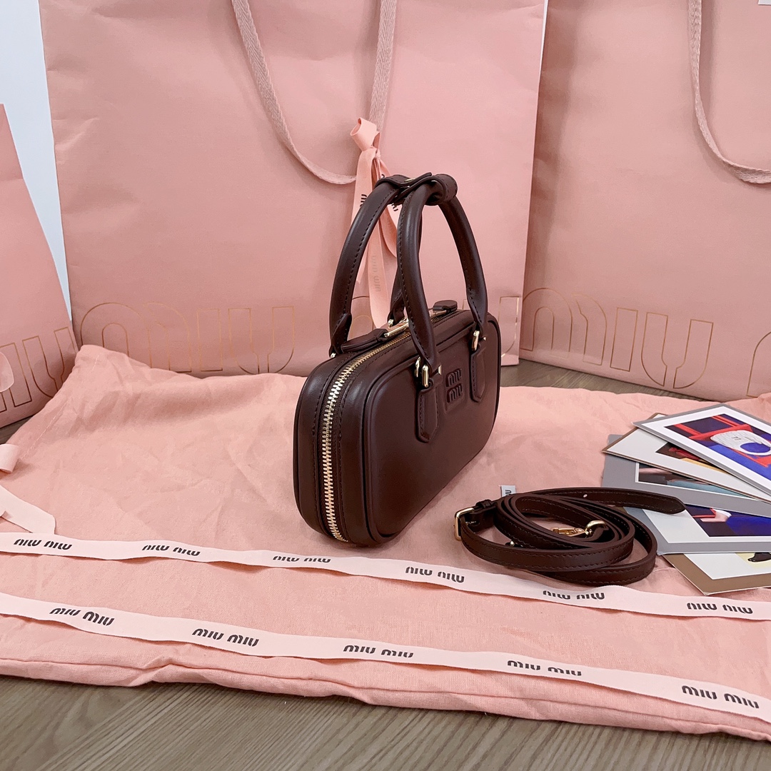 Miu Miu Arcadie Tote Bag | Brown  Miu Miu 03739