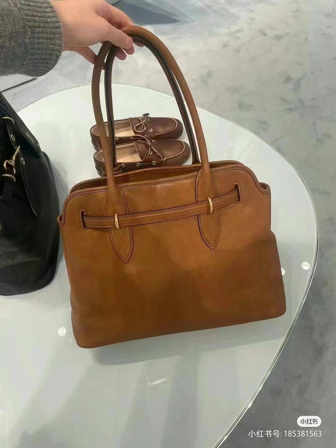Miu Miu Aventure Nappa Leather Bag | Brown  Miu Miu 00879