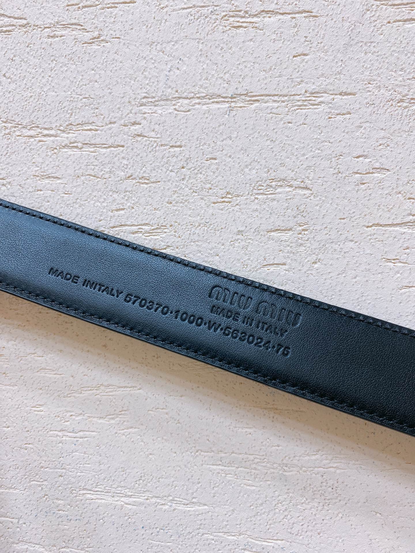 MIU MIU  belt* crocodile pattern strap 3.8cm wide