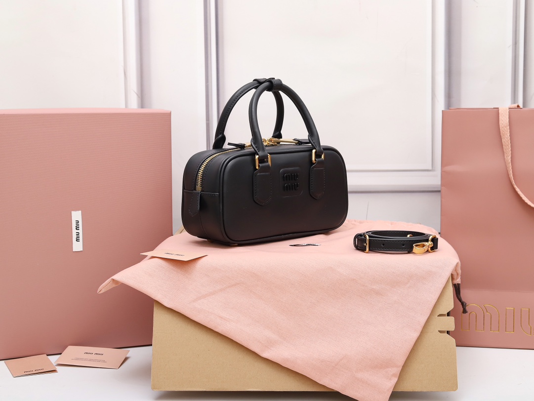 Miu Miu Black Arcadie Leather Mini-bag | Miu Miu