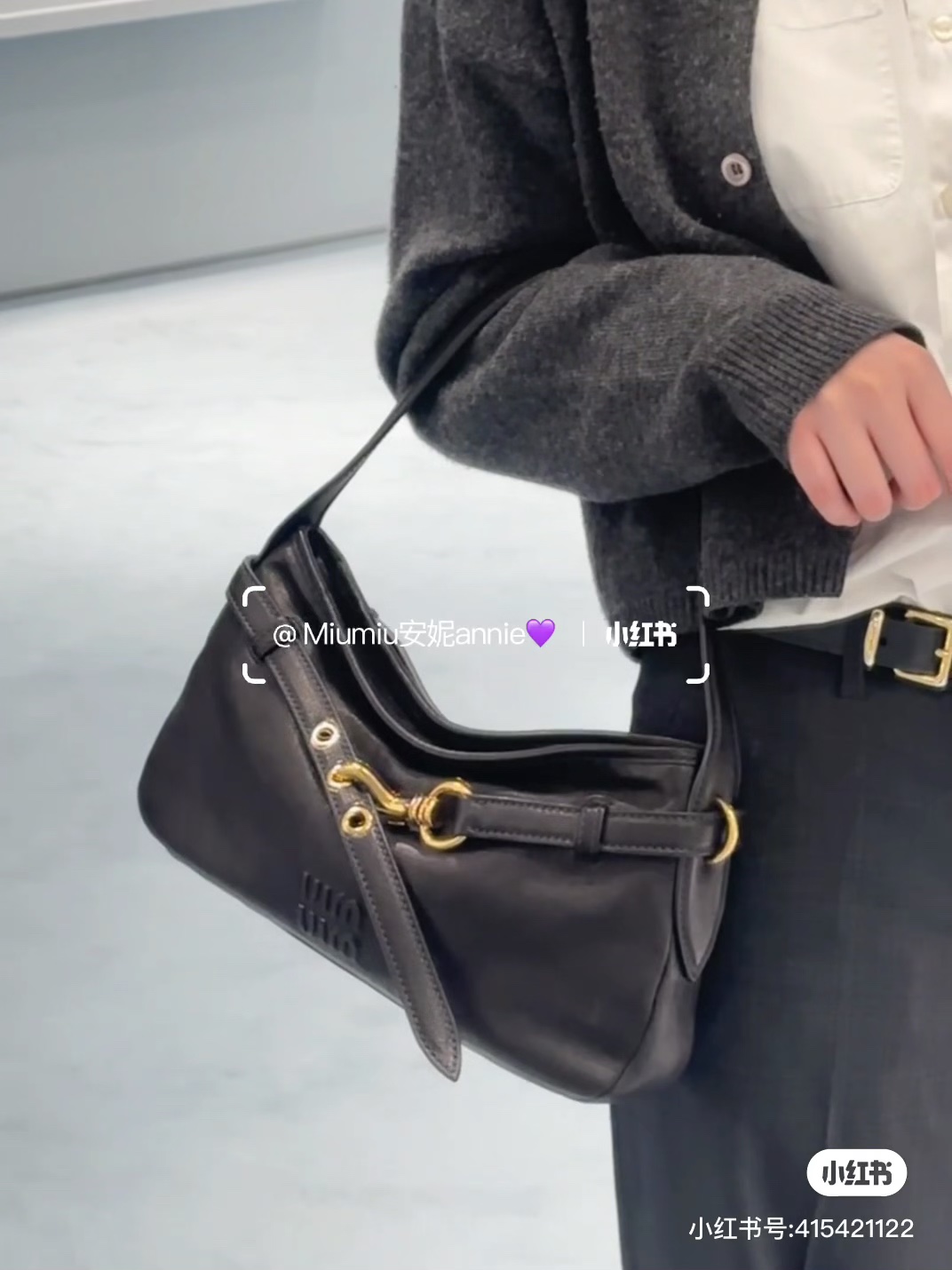 Miu Miu Black Aventure Nappa Leather Bag | Miu Miu..