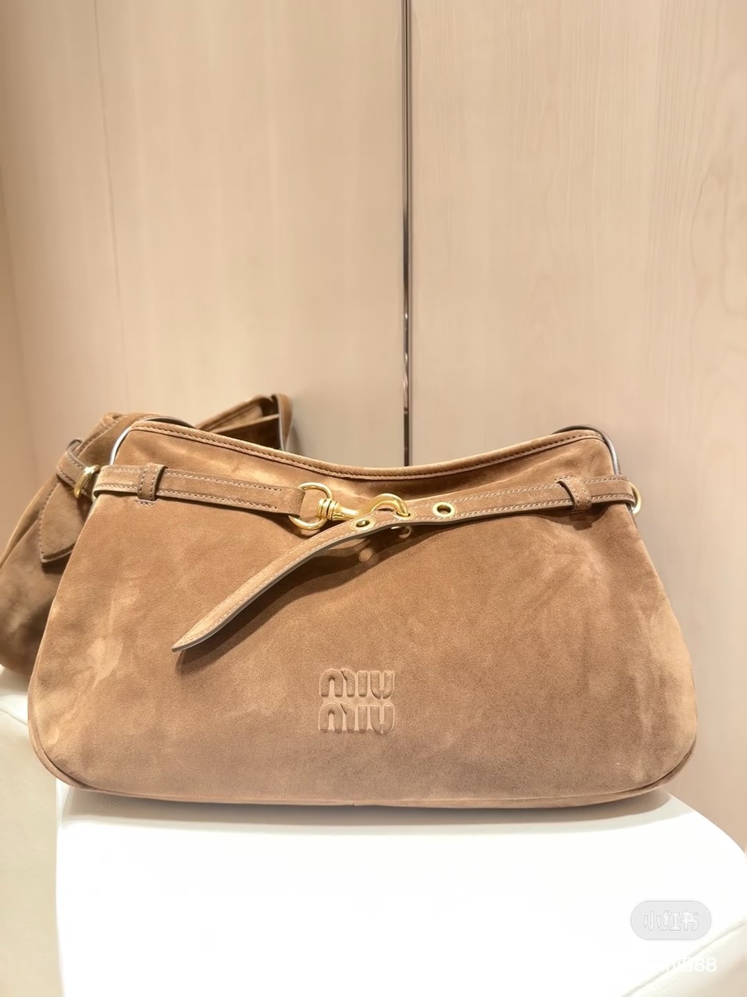 Miu Miu Black Wander Matelassé Nappa Leather Micro Hobo Bag | Miu