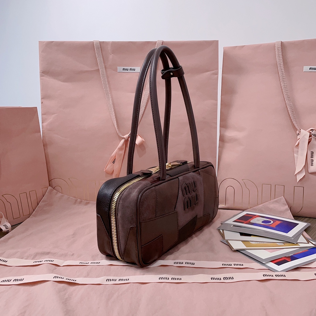 Miu Miu Briarwood Beau Leather Patchwork Bag | Miu Miu