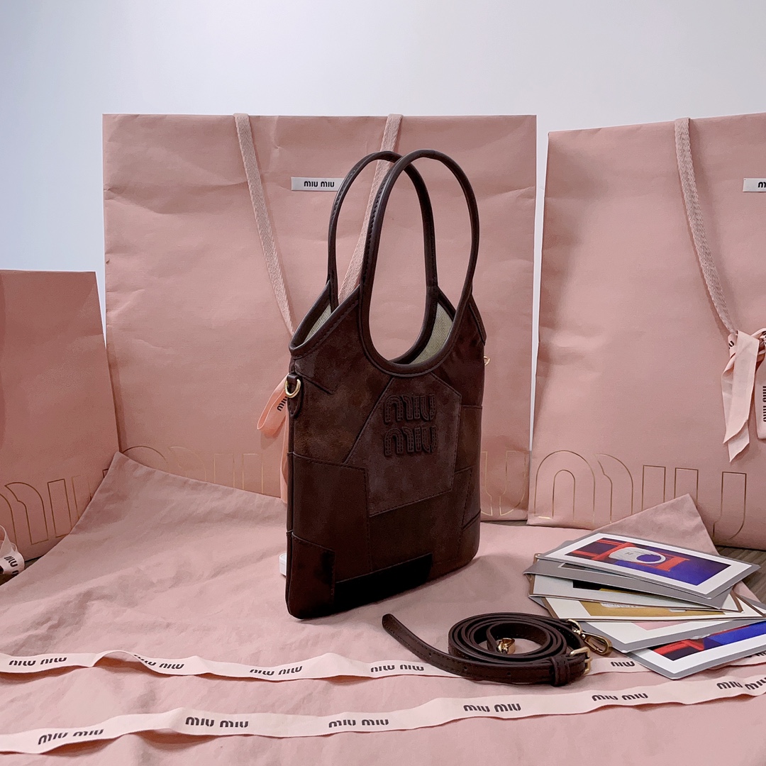 Miu Miu Briarwood Ivy Leather Handbag | Miu Miu