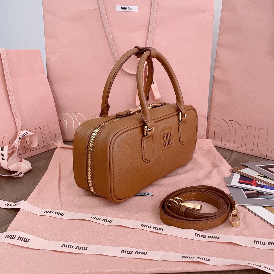 Miu Miu Brown Arcadie Womens Handbag Miu Miu