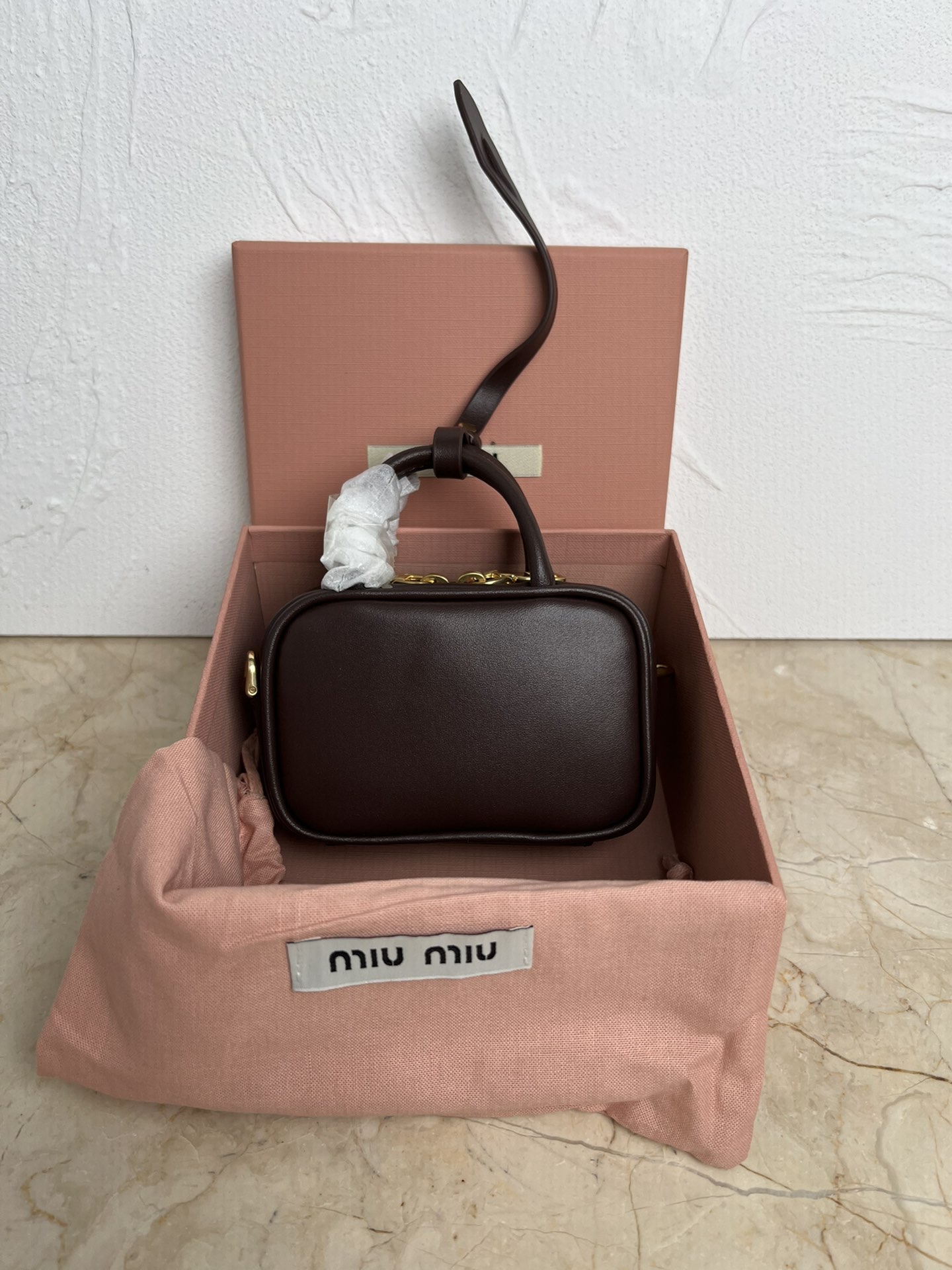 Miu Miu - Brown Leather Women's Bag Ornamen Miu Miu 00369