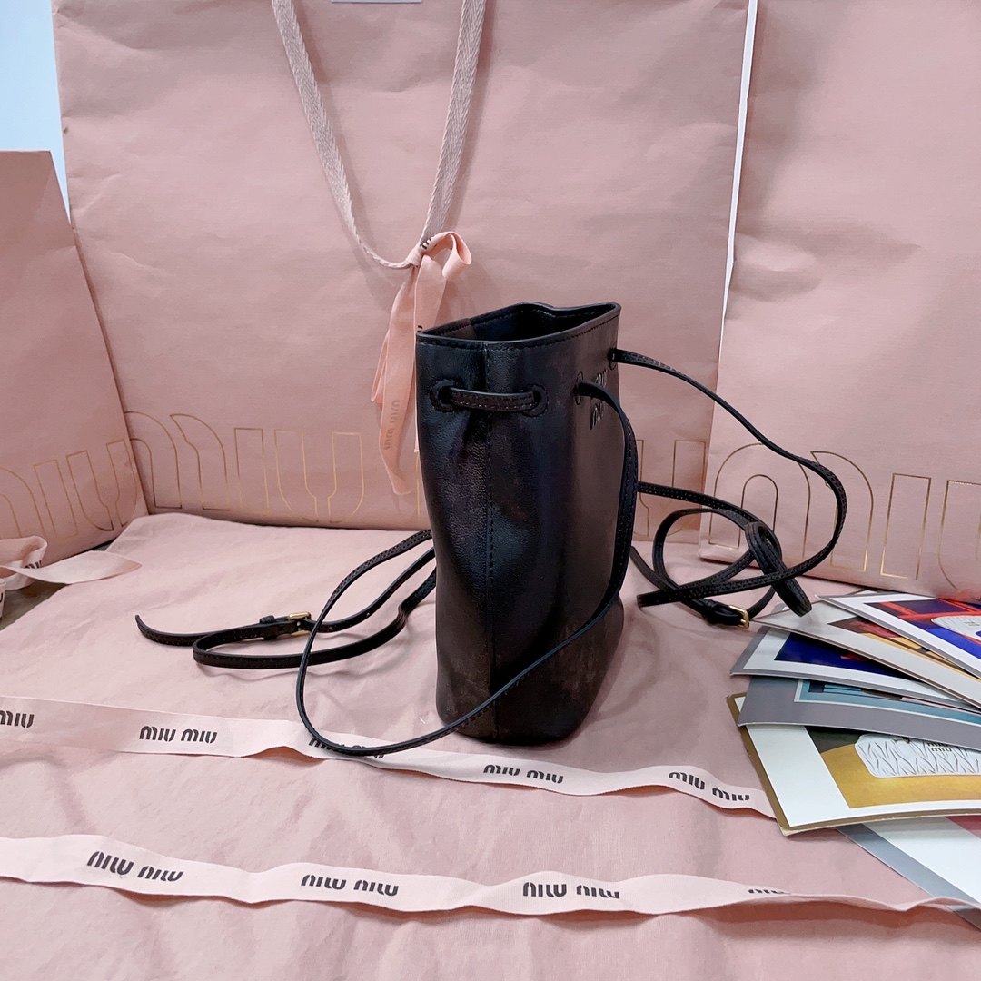 Miu Miu Coffee Nappa Leather Pouch | Miu Miu  00479