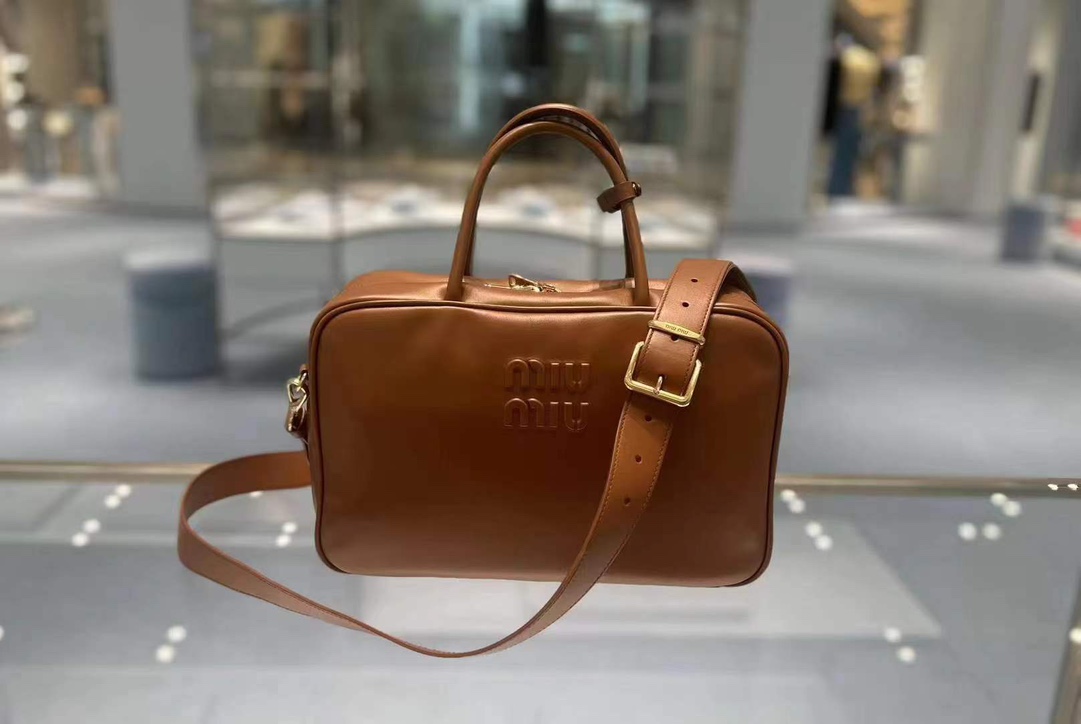 Miu Miu Cognac Leather Beau Bag | Miu Miu