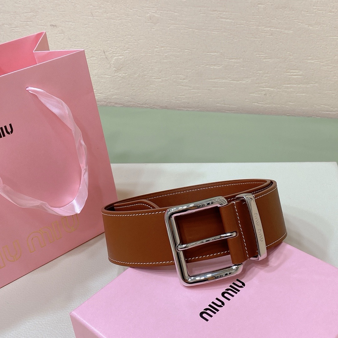 Miu Miu counter new belt 3.5- brown