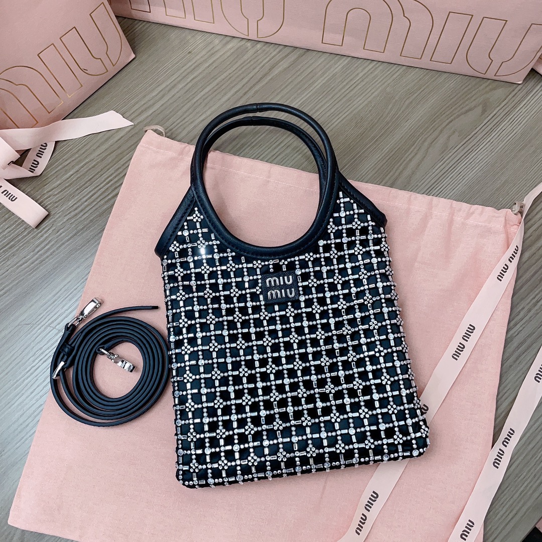 Miu Miu Crystal satin handbag | julianfashion |