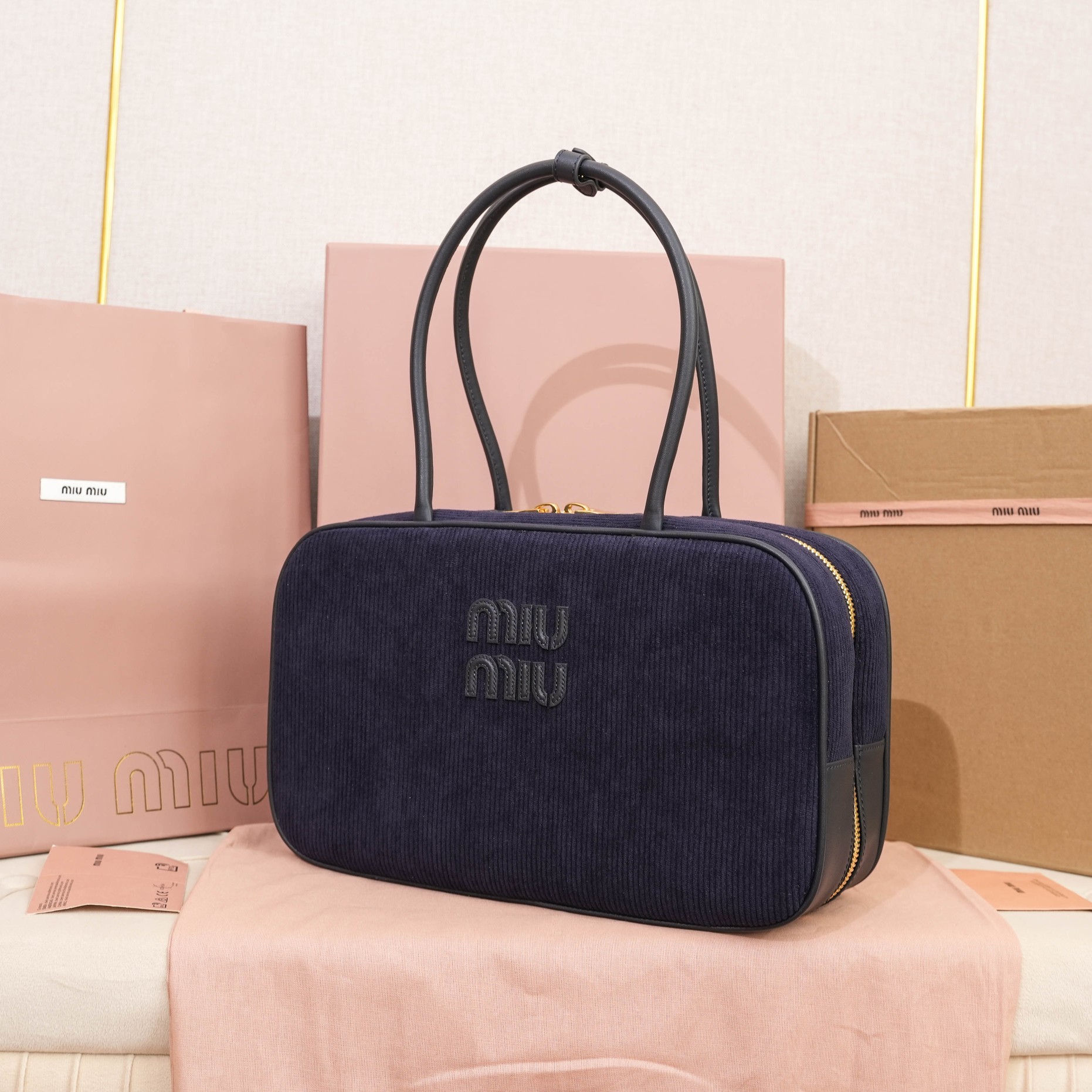 Miu Miu Embellished Shoulder Bag - Black |