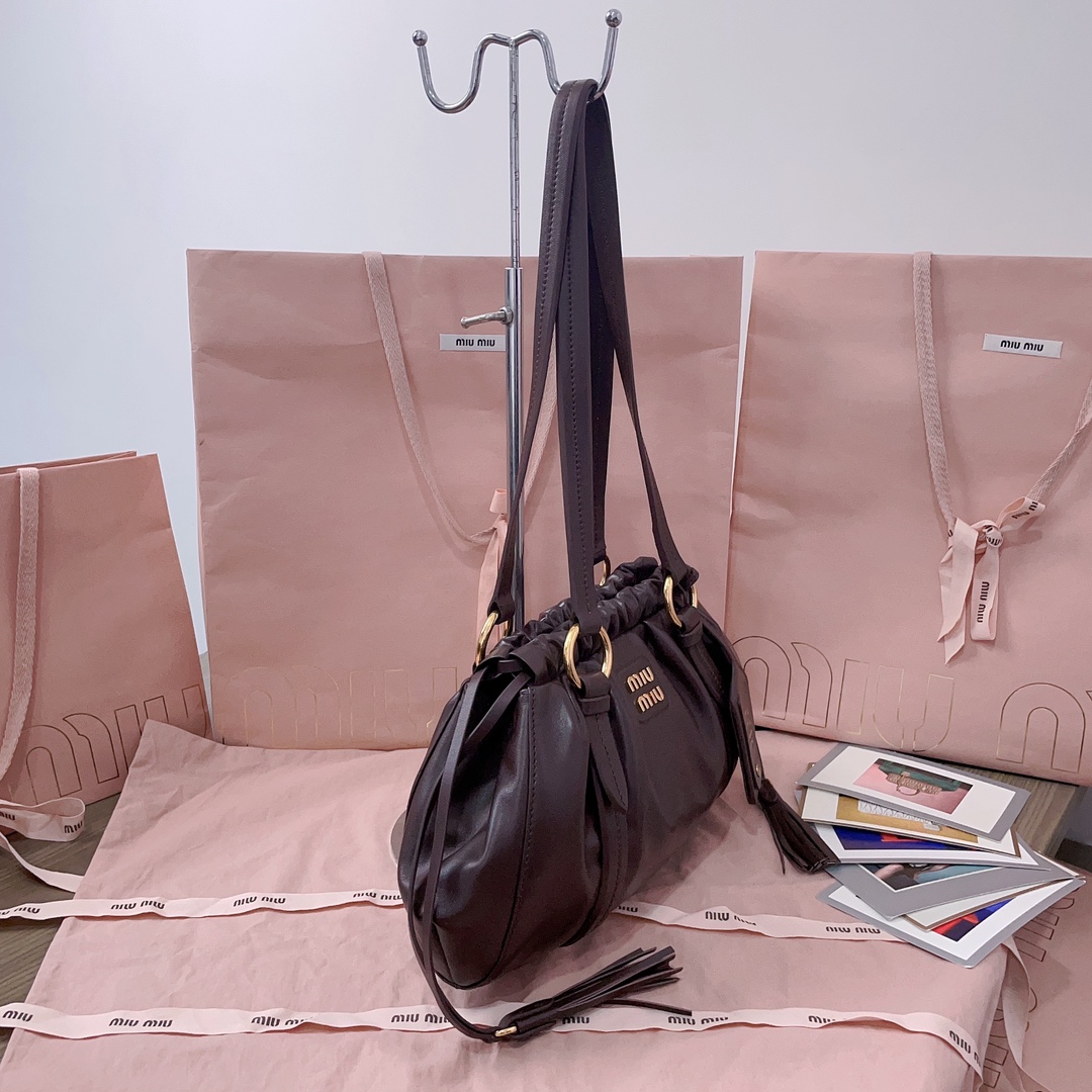 Miu Miu Joie Nappa Leather Bag 'Briarwood' - 5BG306 Miu Miu 01729