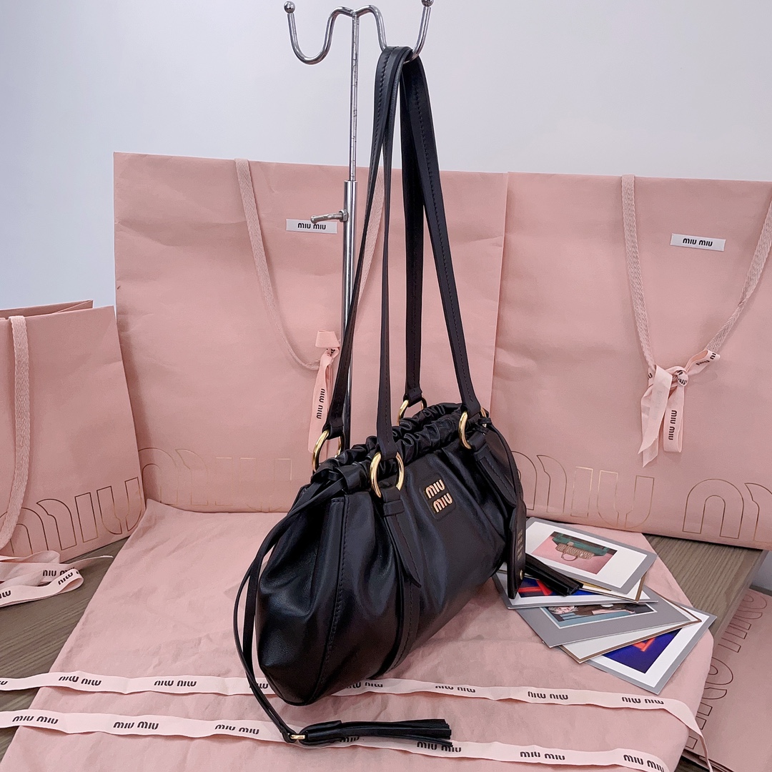 Miu Miu Joie Shoulder Bag in Black  Miu Miu  00879