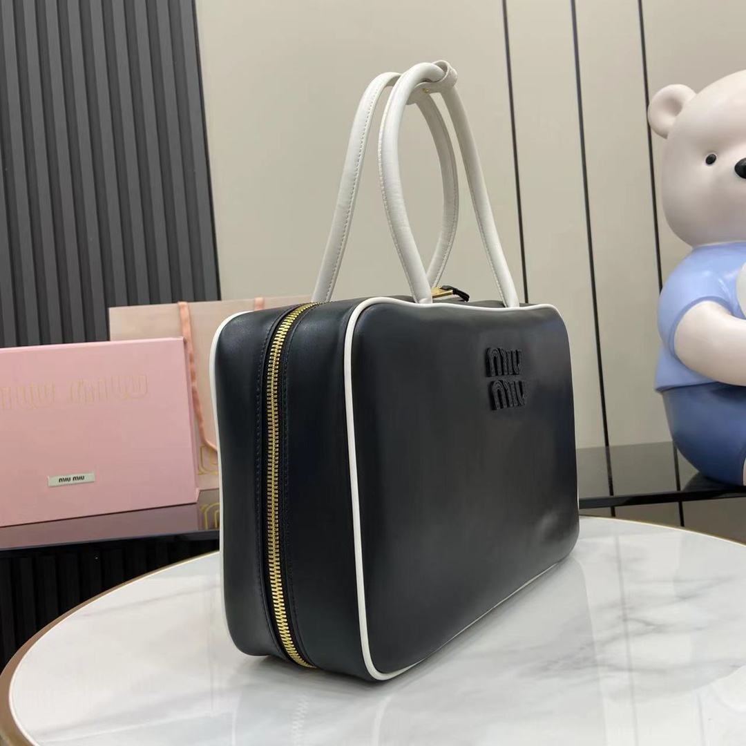 Miu Miu Leather Beau Top-Handle Bag