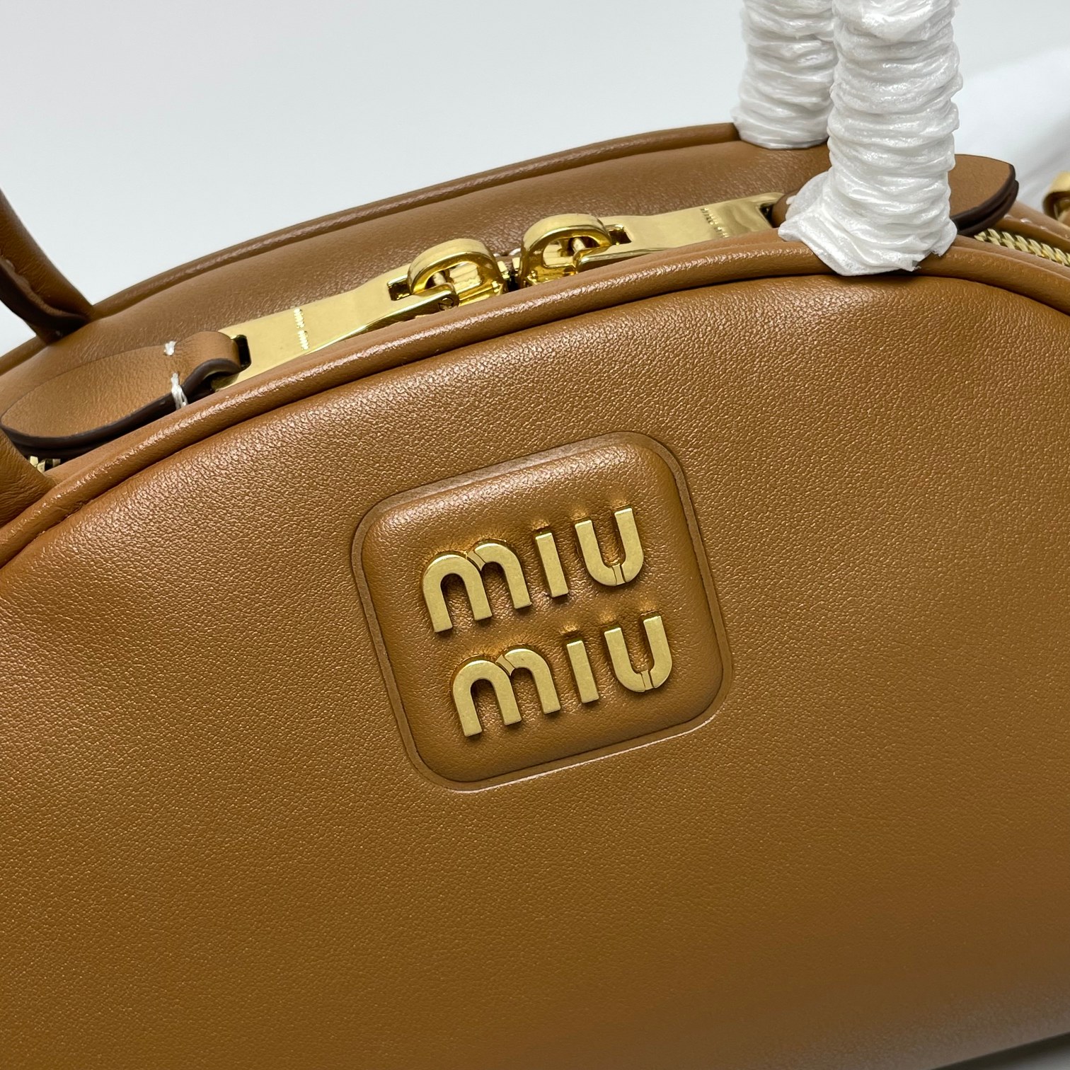 Miu Miu Leather top-handle bag brownMiu Miu 00759