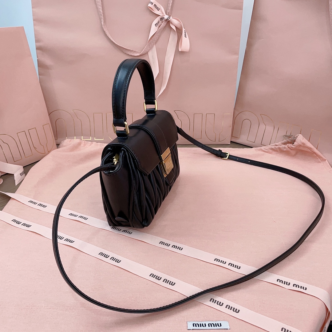 Miu Miu Matelassé nappa leather mini-bag