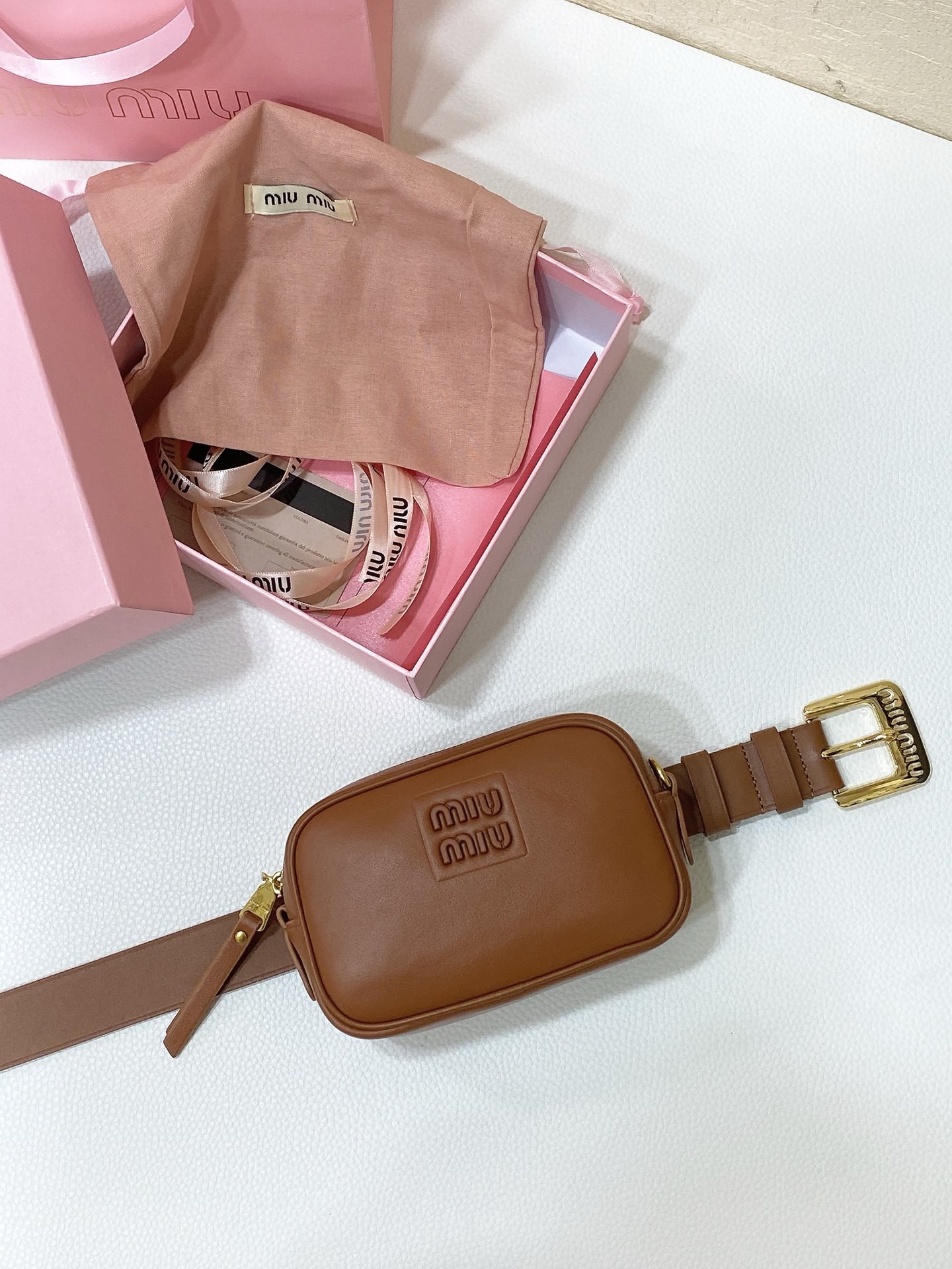 Miu Miu Micro Bag Small Bag in Brown