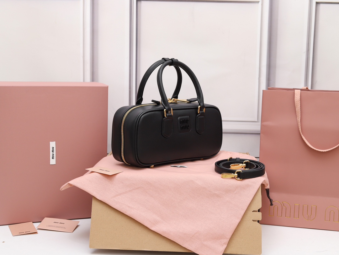 Miu Miu Mini Arcadie Tote Bag | Black |