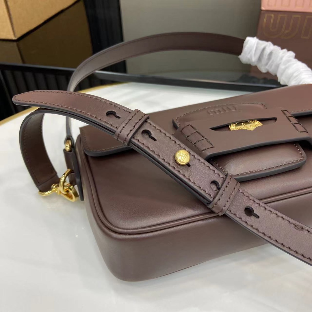 Miu Miu Penny Shoulder Bag | Brown