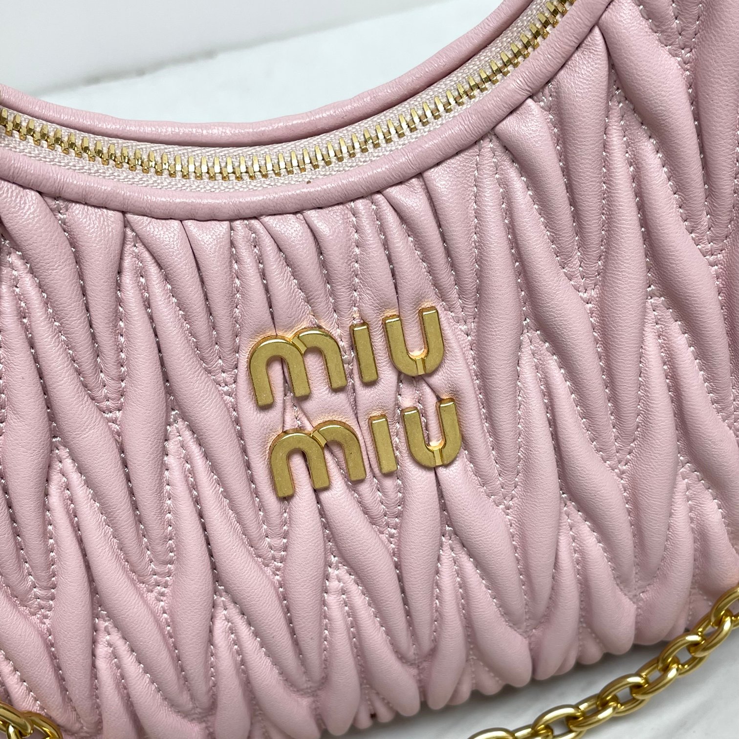 Miu Miu Pink Matelasse Shoulder Bag for Women Online