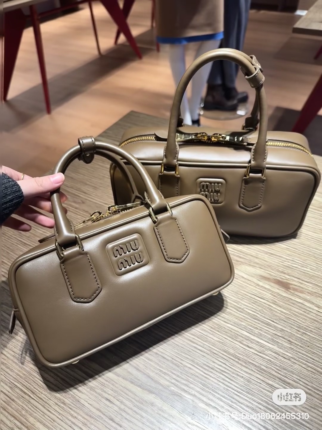 Miu Miu Tuntura Leather Tote Bag 5BB142-ACR3-F0244-OON 130937212 | eBay