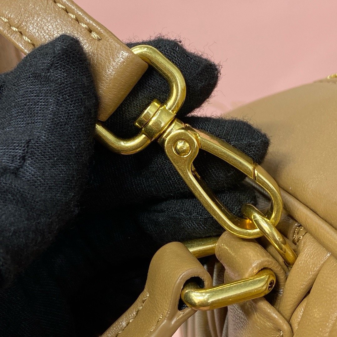 MIU MIU Wander Matelassé Nappa Leather Hobo Bag