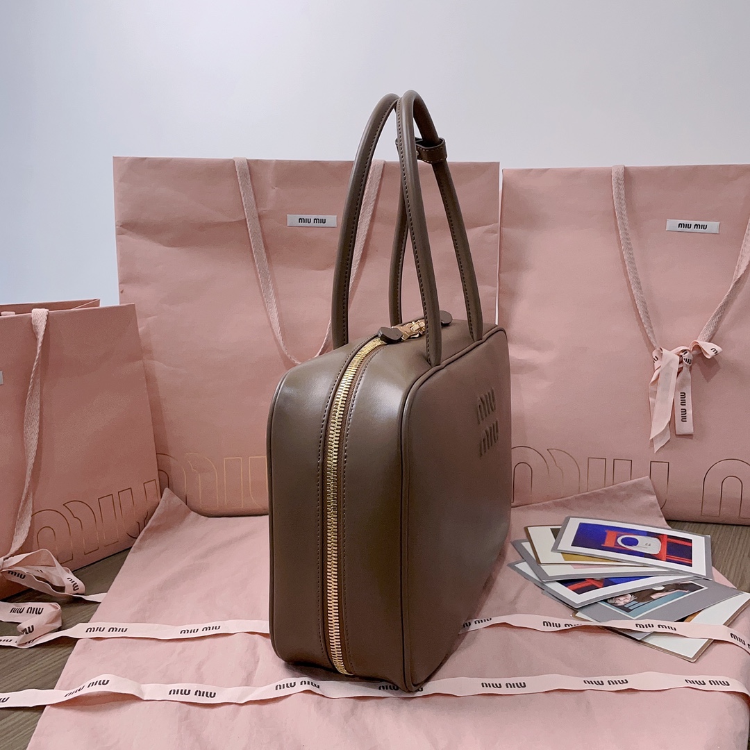 MIU MIU WOMEN-BAGS HANDBAGS Leather beau bag Miu Miu 00649