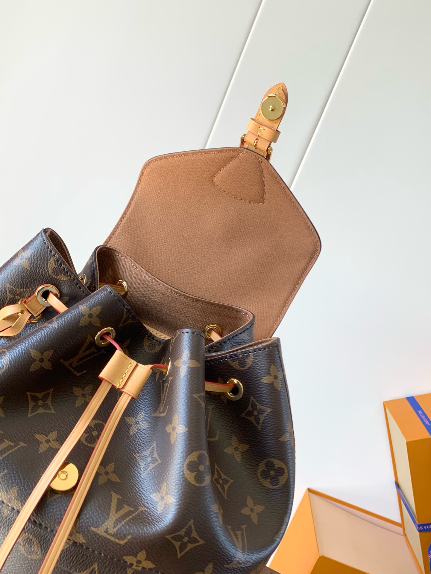 Montsouris PM Monogram Brown Backpack – Bag | LOUIS VUITTON