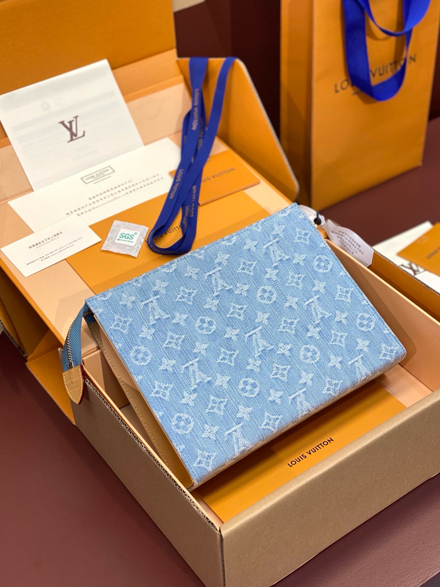 Multiple Taigarama Wallet Blue