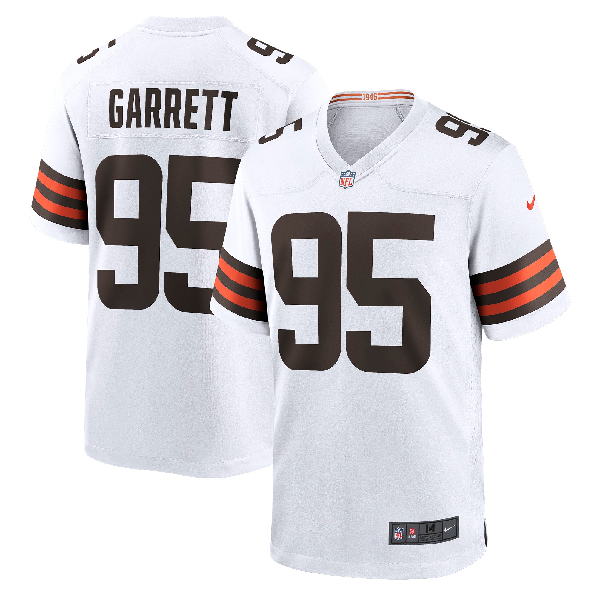 Myles Garrett Cleveland Browns Nike Away Game Jersey – White
