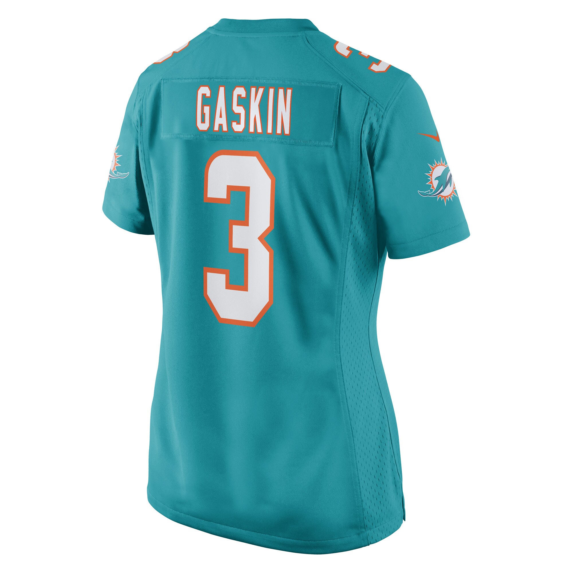 Myles Gaskin Miami Dolphins Nike Women’s Game Player Jersey – Aqua