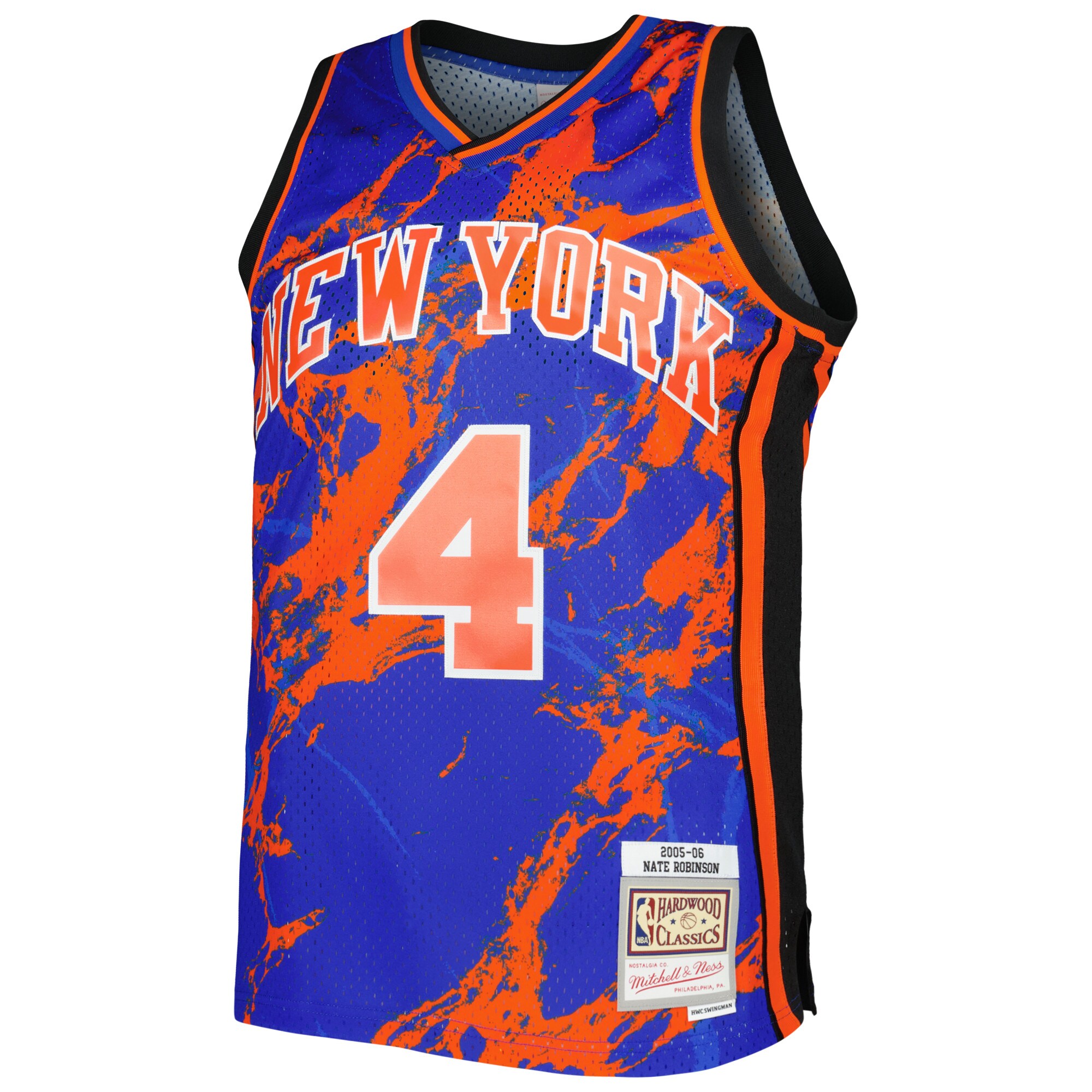 Nate Robinson Knicks Marble Jersey - Outstanding Mitchell & Ness 2005/06 Swingman