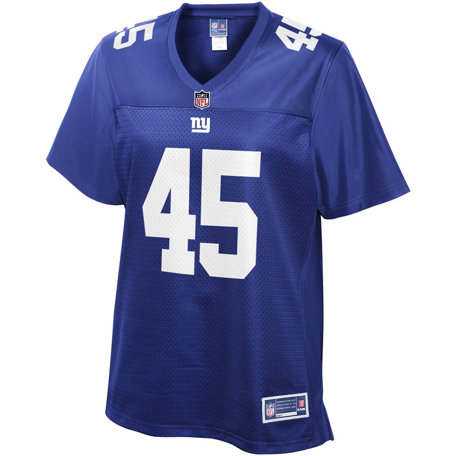 Nate Stupar New York Giants NFL Pro Line Women's Team Player Jersey - Royal