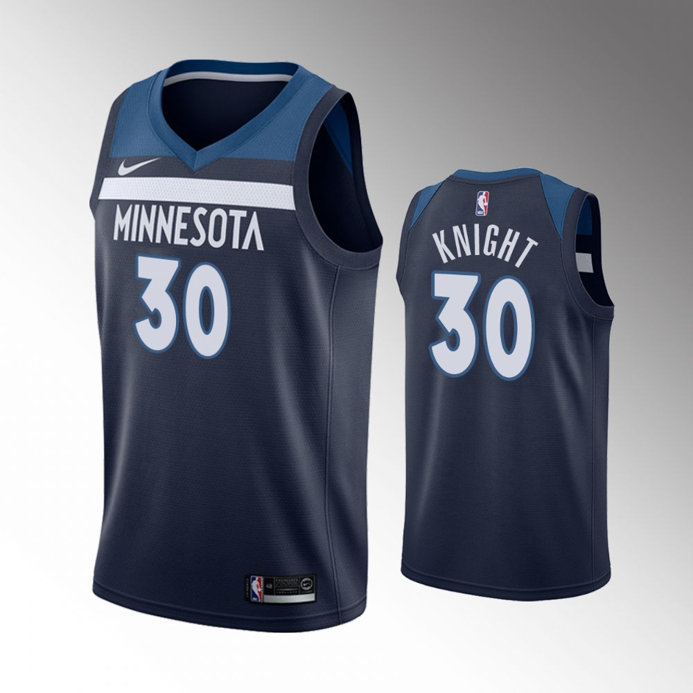 nike Knight Timberwolves Navy Jersey